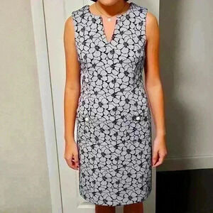Karl Lagerfeld Navy Blue Blossom Dress